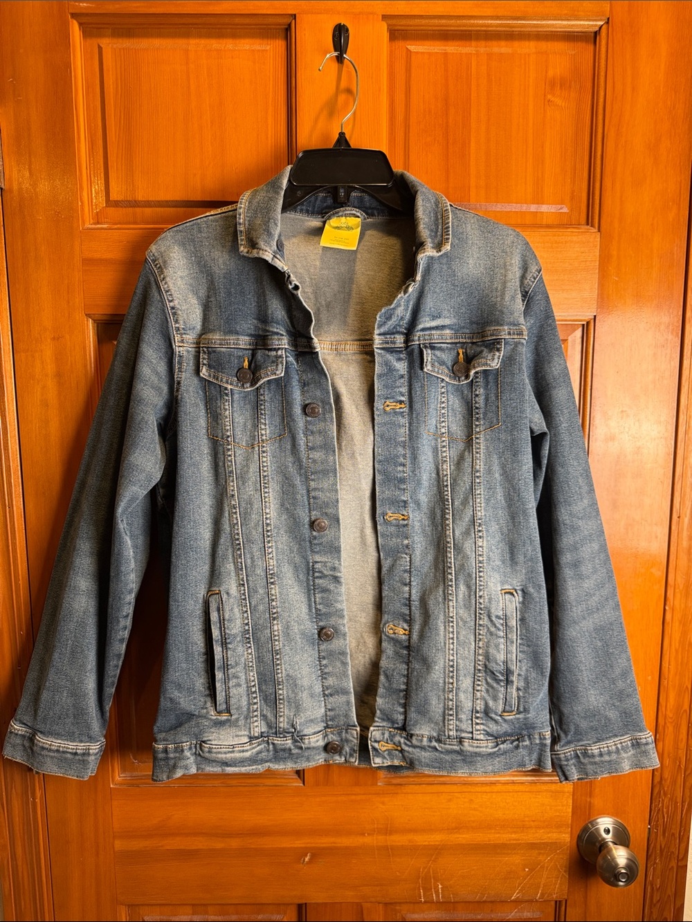 Youth There A Bouts Light Wash Denim Jacket - Casual Jean Coat Size XL 18-20